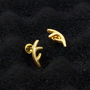 x10 RINGS Gold Deer Antlers Earrings Christmas Holiday Gold Reindeer Antler Ring